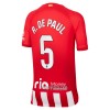 Camisola + Calções Atlético Madrid R. De Paul 5 Criança Equipamento 1ª 23/24